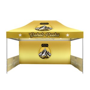 10x15 Peak Pro Pop-up Canopy (Full Roof with Backwall and 2 Half wall)