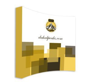 Curved Fabric Pop-up Display Booth